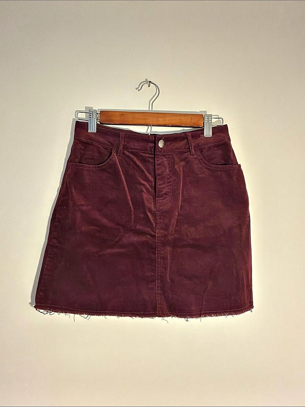 Forever 21 Corduroy Mini Skirt Purple Size Small